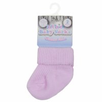 PRS05-P: Pink 2 Pack Premature Turnover Socks